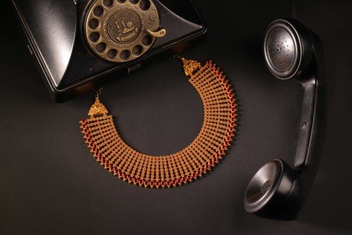 Sulthan Diamonds bridal gold necklace set — Kanhangad