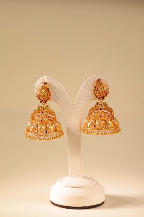 Konikkara jhumka earrings